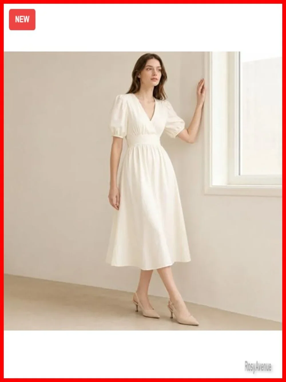 Slingback Kitten Heels Pumps Pointed Toe Low Heel Dress Shoes PU Work Wedding